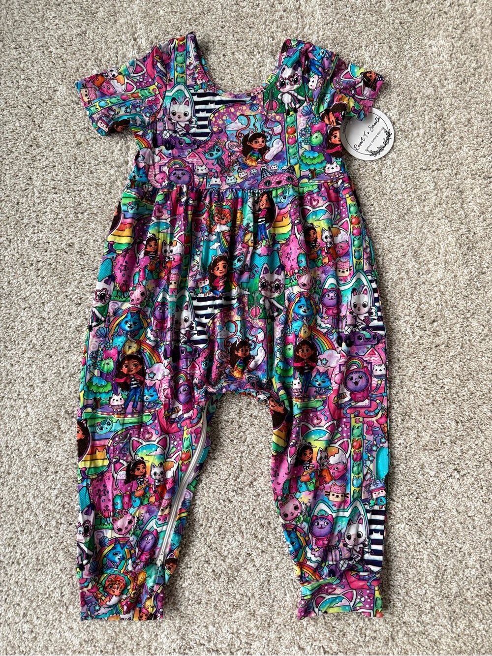 Girls Gabby’s Dollhouse Bamboo One-Piece Bodysuit